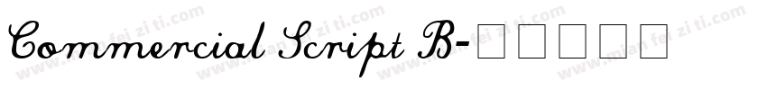 Commercial Script B字体转换